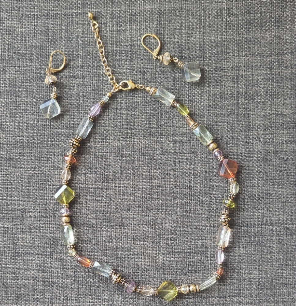 Elegant Multicolor Beaded Jewelry Set